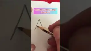 COMO HACER LA LETRA A