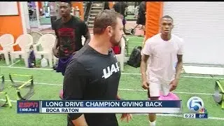 Long drive champion giving back