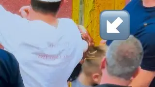 Trevor Story&rsquo;s home run gets an assist from this young fan and his well-positioned head!