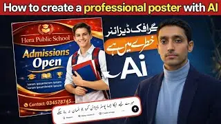 ChatGPT Se Poster Kaise Banaye | AI Professional Poster Design Tutorial | Technical Muhammad Younas