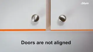 COMPACT CLIP Height Adjustment: How to fix crooked cabinet doors