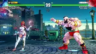 STREET FIGHTER V - Menat vs Zangief