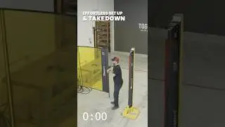 Instant Protection! Set Up & Takedown the ROLLTect Retractable Weld Screen in Seconds!