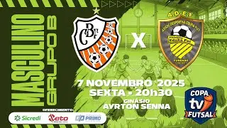 MASCULINO &ndash; Grupo B &ndash; CBF/Ret&iacute;fica do Paulinho Cap&atilde;o Bonito x ADEF Iper&oacute; &ndash; Copa TVitap&ecirc; 2025 &ndash; 20:30