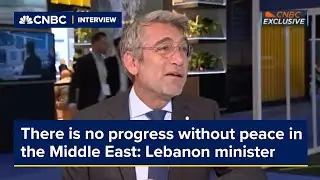There is no progress without peace in the Middle East: Lebanon minister