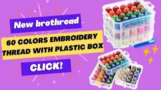 New brothread 3 Layers Stackable Storage Box for Holding 60 Spools Home Embroidery & Sewing Thread