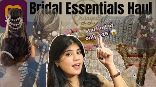 Bridal Shopping From *Meesho*🛍️ | Full Bride Essentials Haul Under Budget💍✨ #meeshohaul #meesho 