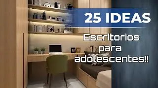 25 Ideas de Escritorios Modernos para Adolescentes, lleva tu cuarto al siguiente nivel! Modernizate!