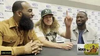 Lamorne Morris, Blake Anderson & T. Murph Roundtable Interview at Wondercon 2022 for Hulu's Woke