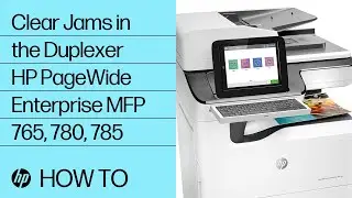 Clear Jams in the Duplexer | HP PageWide Enterprise MFP 765, 780, 785 | HP
