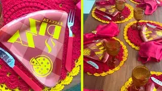 Como montar MESA POSTA tem&aacute;tica de PIZZA #SHORTS