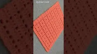 BASE QUADRADINHOS EM CROCH&Ecirc; PARA FAZER TAPETE ou PASSADEIRA  RETANGULAR