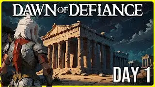 DAY 1 First Look at this New SPARTAN Survival Game DAWN OF DEFIANCE