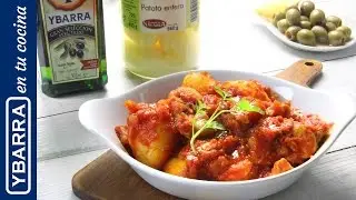 Conejo con tomate y patatas Ybarra