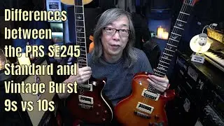 The differences between the PRS SE245 Standard and Vintage Burst ( 9s vs 10s)