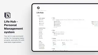 LifeHub: Your Complete Digital Life Management System in Notion