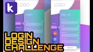 Kodular UI UX Design Challenge #2 Beautiful Login Screen