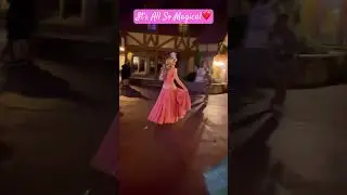 Pro Tip! Meet Princesses behind the castle at park close🔴SUBSCRIB  #princess #disney #elsa #letitgo