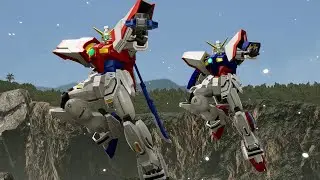 Gundam Breaker 4 - Rising Gundam & Shining Gundam MG Boss Fight