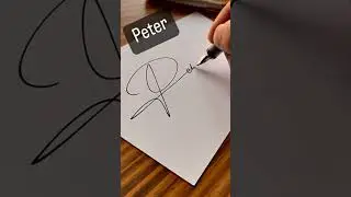 Peter name sign up🤭(your name is comments)👍🏻 #sign #signetring #shorts 🤫