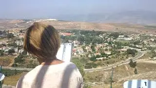 Metula, Israel; you can see Lebanon and Syria (over the mountains, now a part of Israel).