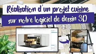 R&eacute;alisation d'un projet cuisine avec notre logiciel de dessin 3D