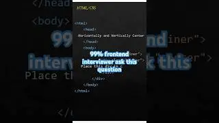 ✅ Place div in center of screen, avoid unnecessary code , performance #shorts #coding
