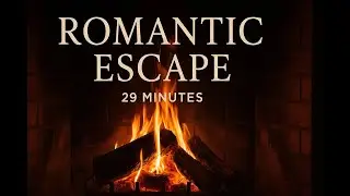Relax & Unwind: Romantic Fireplace Ambience with Smooth Waves; Ultimate Romantic Chill: (29 Min)