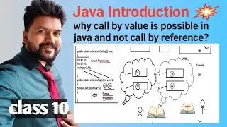 Java new Batch - Class 10-  why call by value is possible in java and why not call by reference?