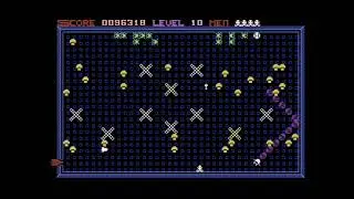 Spectipede (Commodore Plus/4) gameplay Full HD