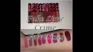 $1 Ebay fake Lime Crime Velvetines Swatches & Review