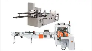 High capacity automatic 2 stacks napkin tissue machine production line