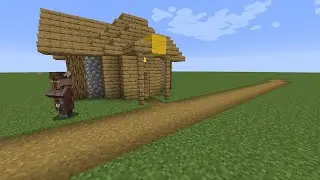 How to build a Minecraft Village Fletcher House (1.14 plains)