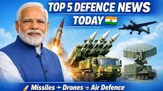 Top 5 Indian Defence News Today | Missiles, Drones & Air Defence Updates | UPSC & Defence Analysis