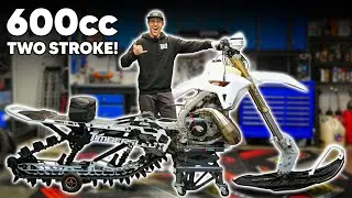 I'm Building a 600cc 2 Stroke Snow Bike!