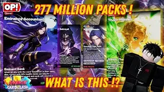 OPENING 277 MILLION PACKS In Anime Card Clash! WHAT EVEN IS THIS LUCK!!! (Roblox)