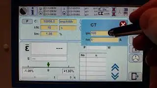 Error test of Energy Meter with CT using Calmet TS33