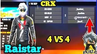 Raistar VS CRX Elite l 4 VS 4 CLASH SQUAD l CRX ROCKY OP LIVE COMMENTARY