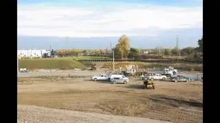 Time-lapse: Constructing the perimeter access road at the Canadian Port of Entry - November 4, 2016