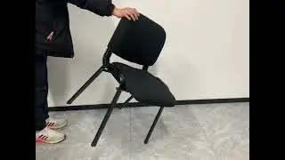 Stackable Chair in Soft Fabric Material with 1.2mm thickness of Powder Coating Steel