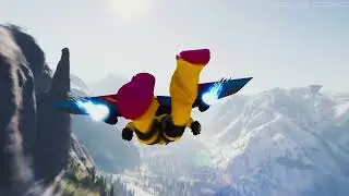 Jet Pack Man  Breathtaking Nature Majesty!