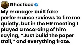 My manager tried firing me with fake reviews to hide discrimination, but I'd recorded everything.
