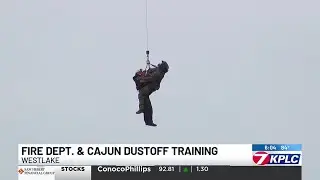 Westlake Fire Department, U.S. Army team up for aerial rescue training operation