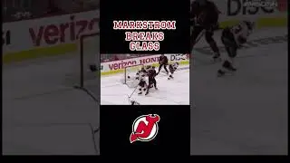 MARKSTROM TAKES OUT HIS OWN TEAMMATE, CODY GLASS! #NJDevils #NHL