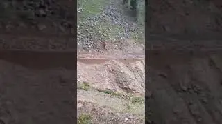 Heavy Land Sliding in Naran,Road blocked for 14 hours.