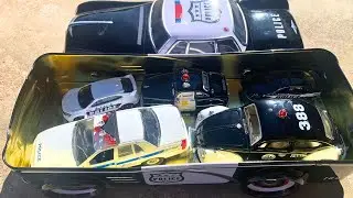 Diecast Police Cars: NYPD Ford Crown Victoria, Volkswagen Beetle, Honda Civic Type-R, Sheriff