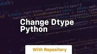 change dtype python