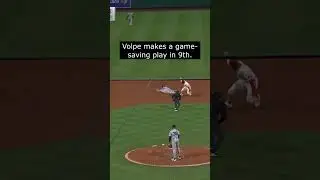 Anthony Volpe Saves the Game with the Glove #yankees #anthonyvolpe