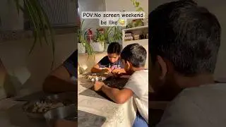 No screen weekend😅 #annieasher #kids #noscreentime #weekendvibes