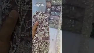 Net Cutdana Full Heavy Work | Korean Silk Cutdana | Turkish Cutdana Fabric #shorts #shortsfeed